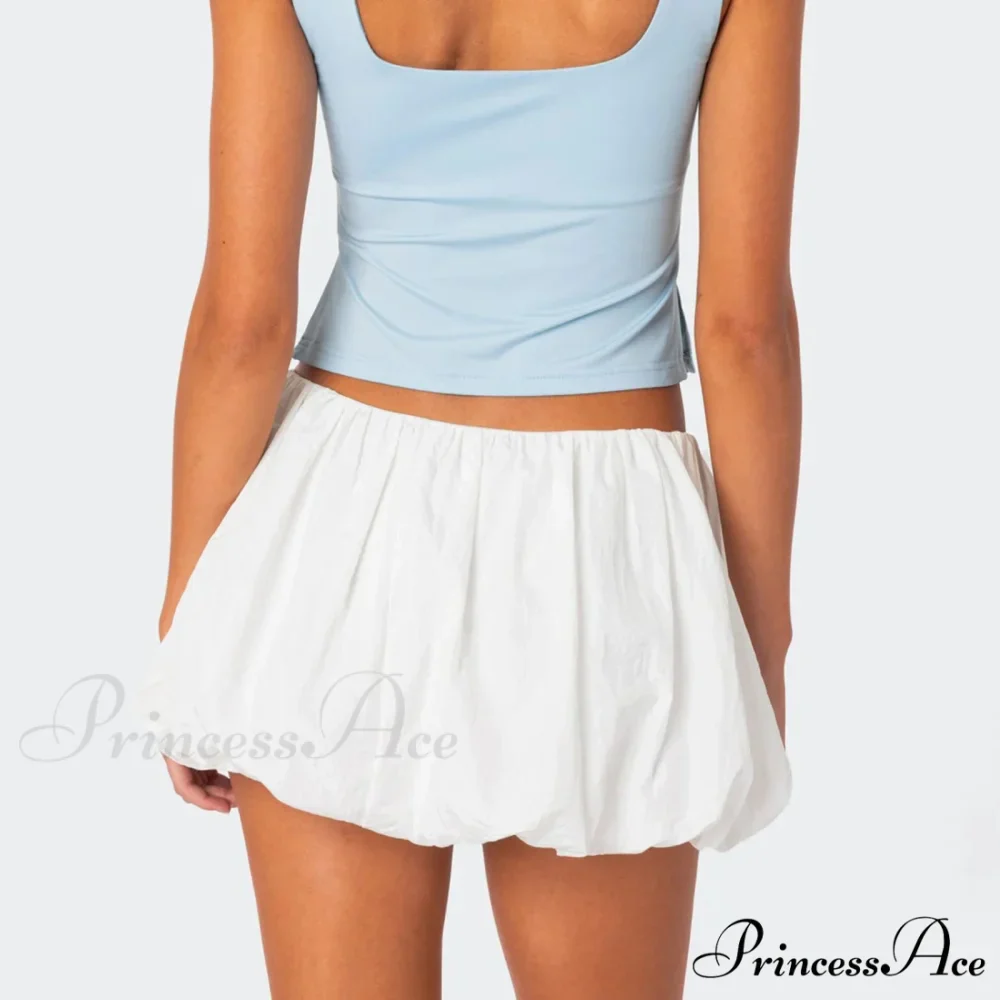 Stretchy Waist Flared Summer Skirt - Image 4