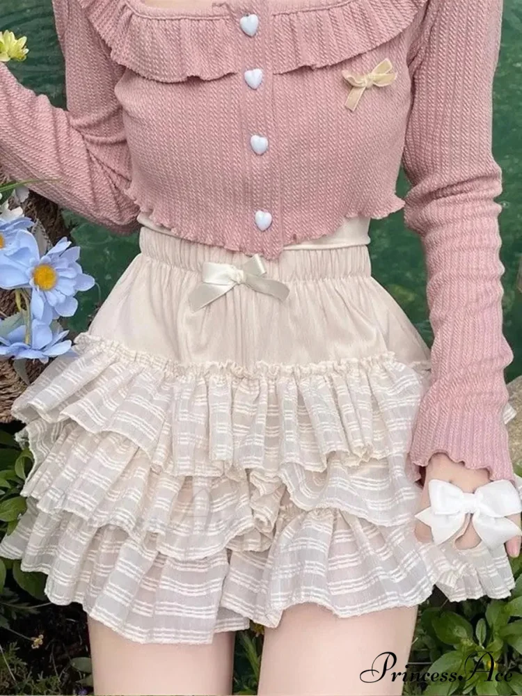 Stretchy Waist Lace Skirt - Image 2