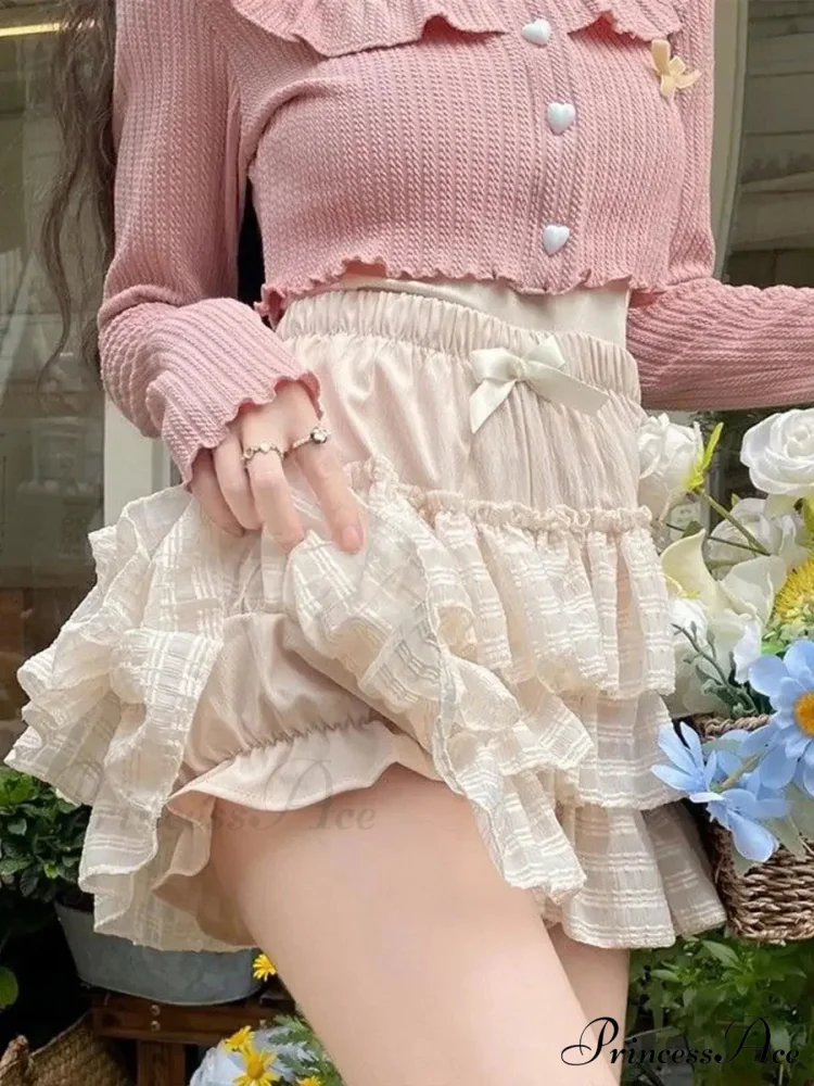 Stretchy Waist Lace Skirt - Image 4