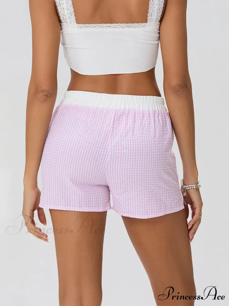 Striped Elastic Waist Short - Image 6