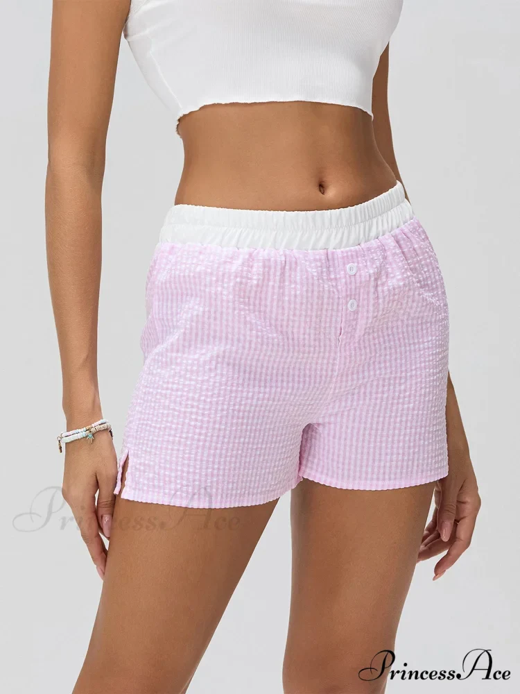 Striped Elastic Waist Short - Image 7