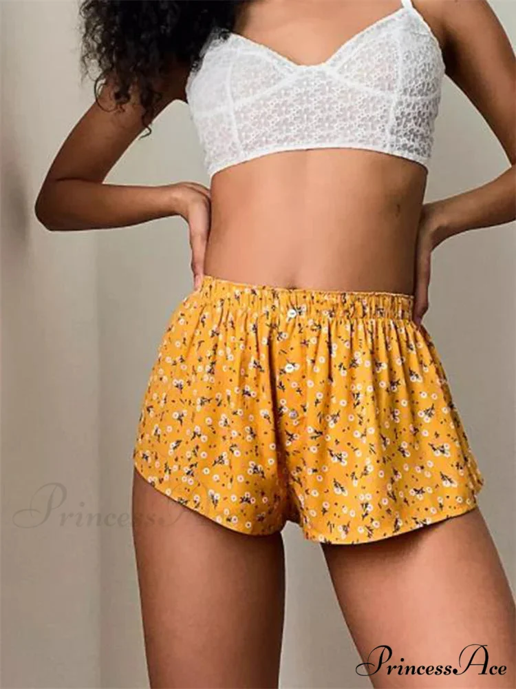 Striped Flowered Button Informal Brief - Image 5