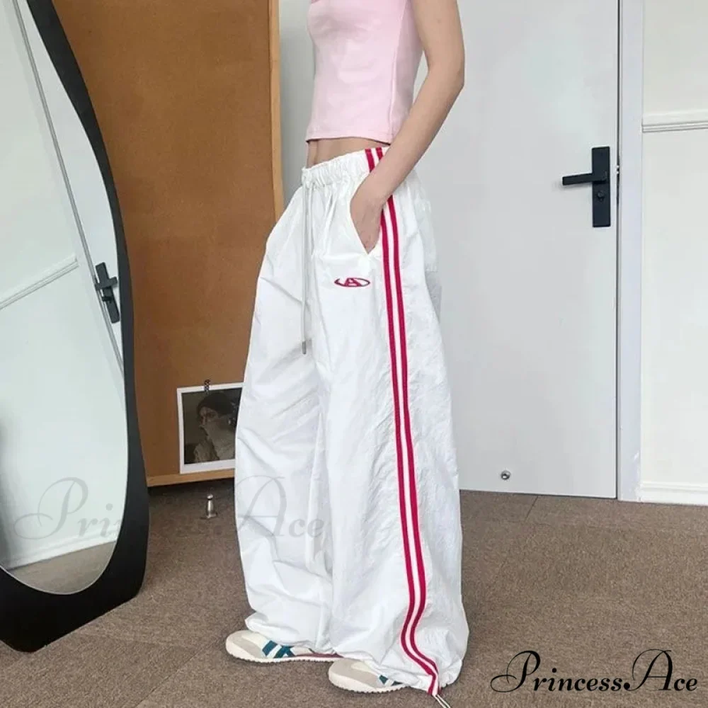 Striped Retro Women Sweatpants Trousers - Image 3