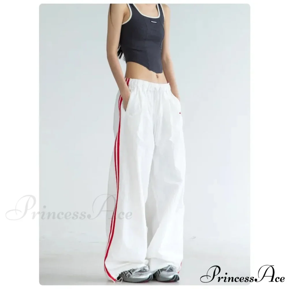 Striped Retro Women Sweatpants Trousers - Image 4