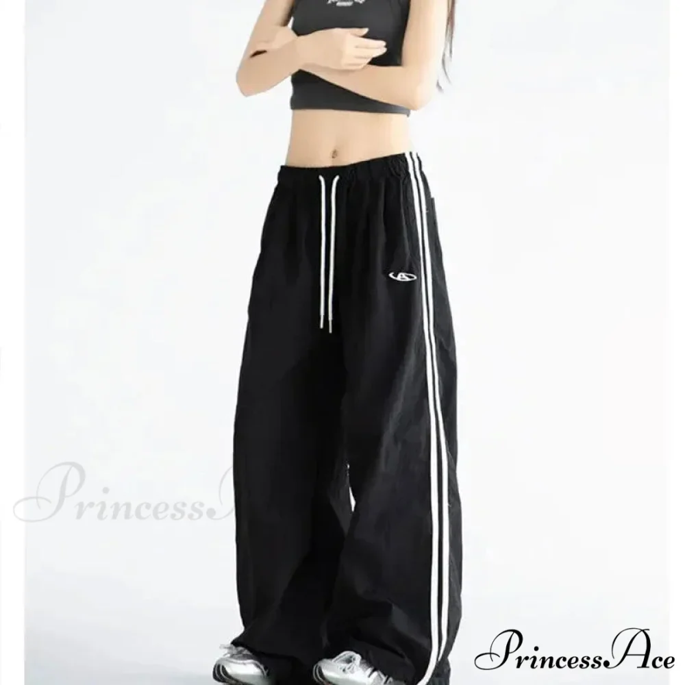 Striped Retro Women Sweatpants Trousers - Image 5