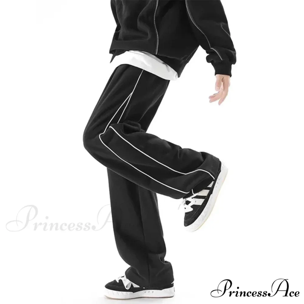 Striped Sweatpants Baggy Trousers - Image 3