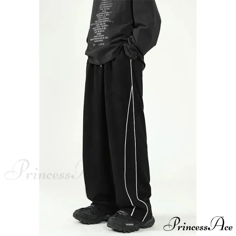 Striped Sweatpants Baggy Trousers - Image 6