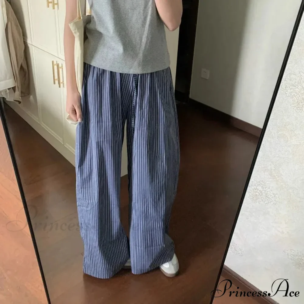 Striped Y2K Women Informal Stretchy Trousers - Image 2