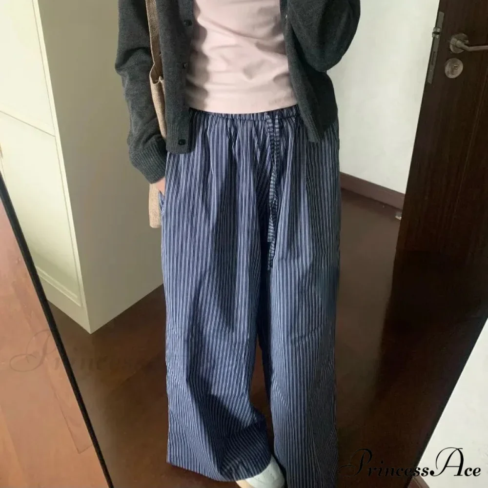Striped Y2K Women Informal Stretchy Trousers - Image 3