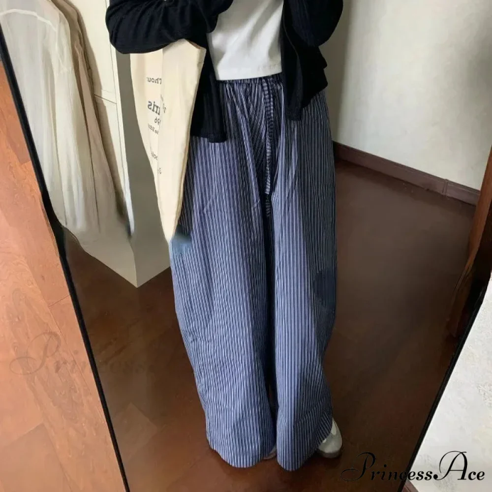 Striped Y2K Women Informal Stretchy Trousers - Image 6