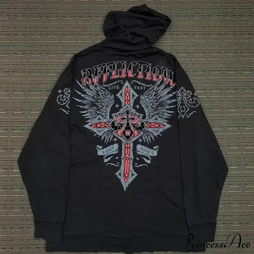 Stylish Baggy Plus Size Hoodie - Image 10