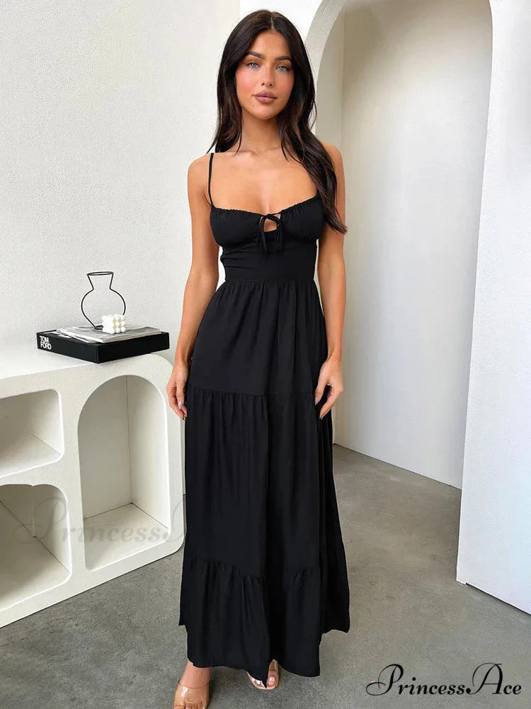 Stylish Bandage A-line Holiday Dress - Image 4