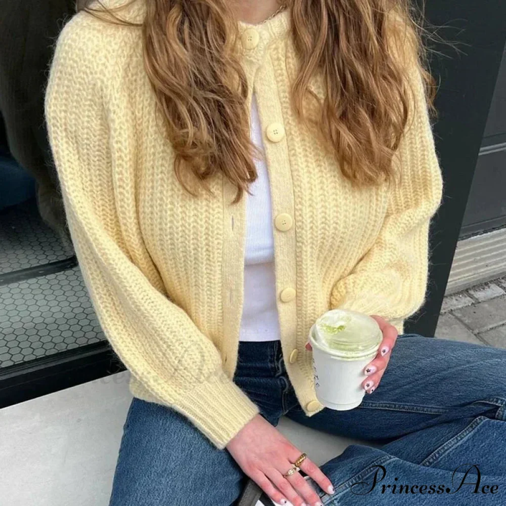 Stylish Button Up Retro 2000s Cardigan - Image 2