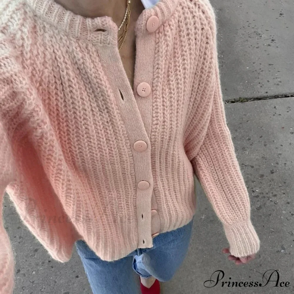 Stylish Button Up Retro 2000s Cardigan - Image 3