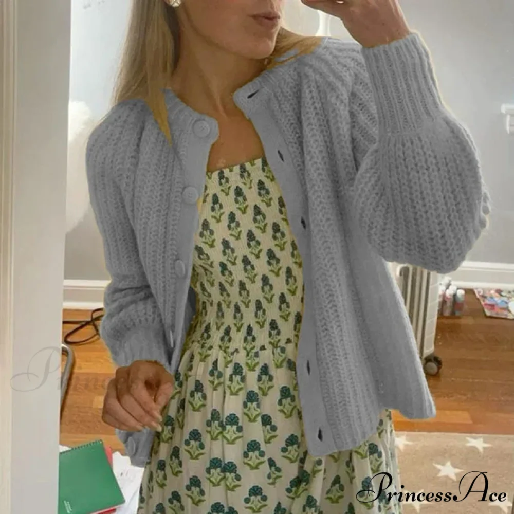 Stylish Button Up Retro 2000s Cardigan - Image 4