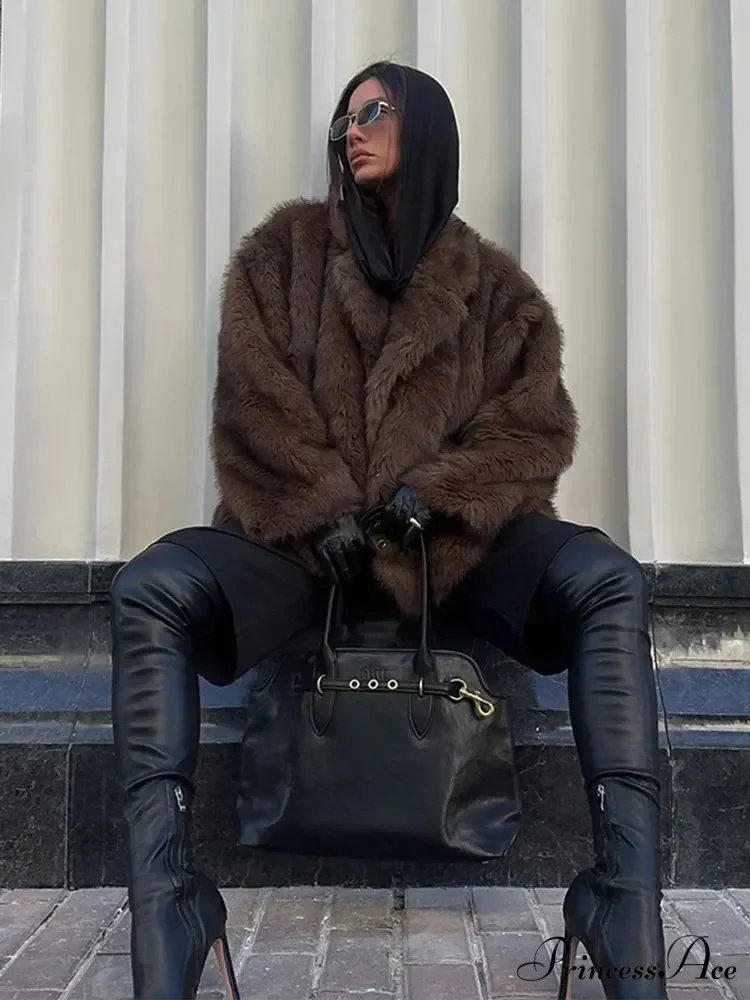 Stylish Collar Soft Long Coat - Image 2