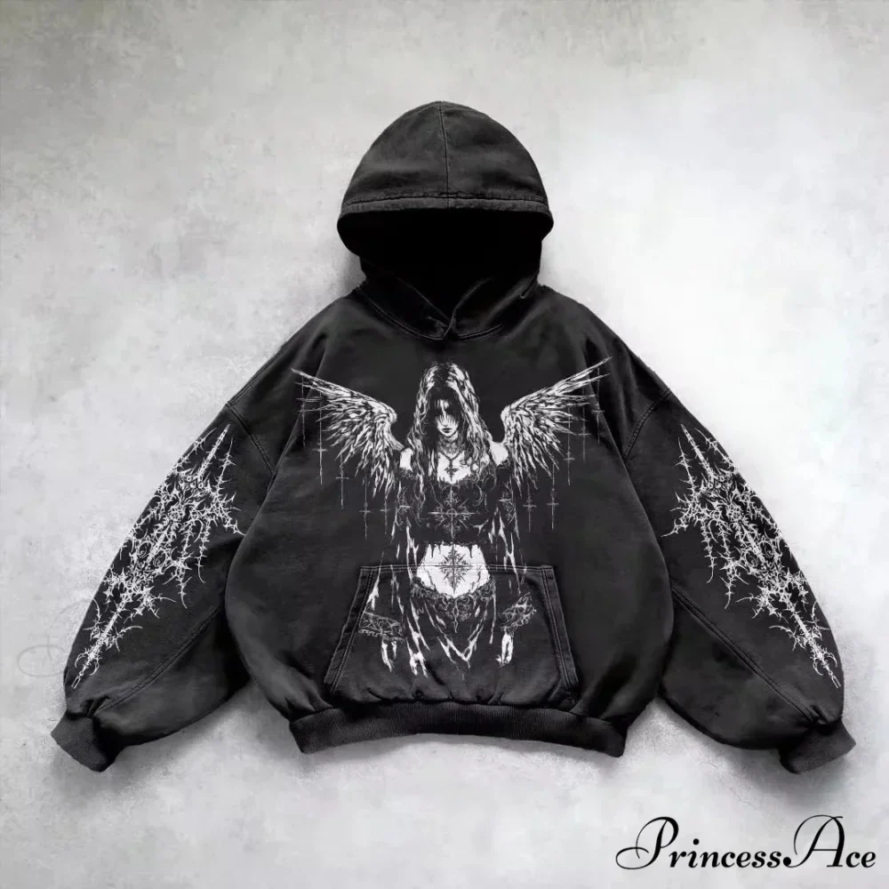 Stylish Design Patch Pullover Hoodie - Image 6