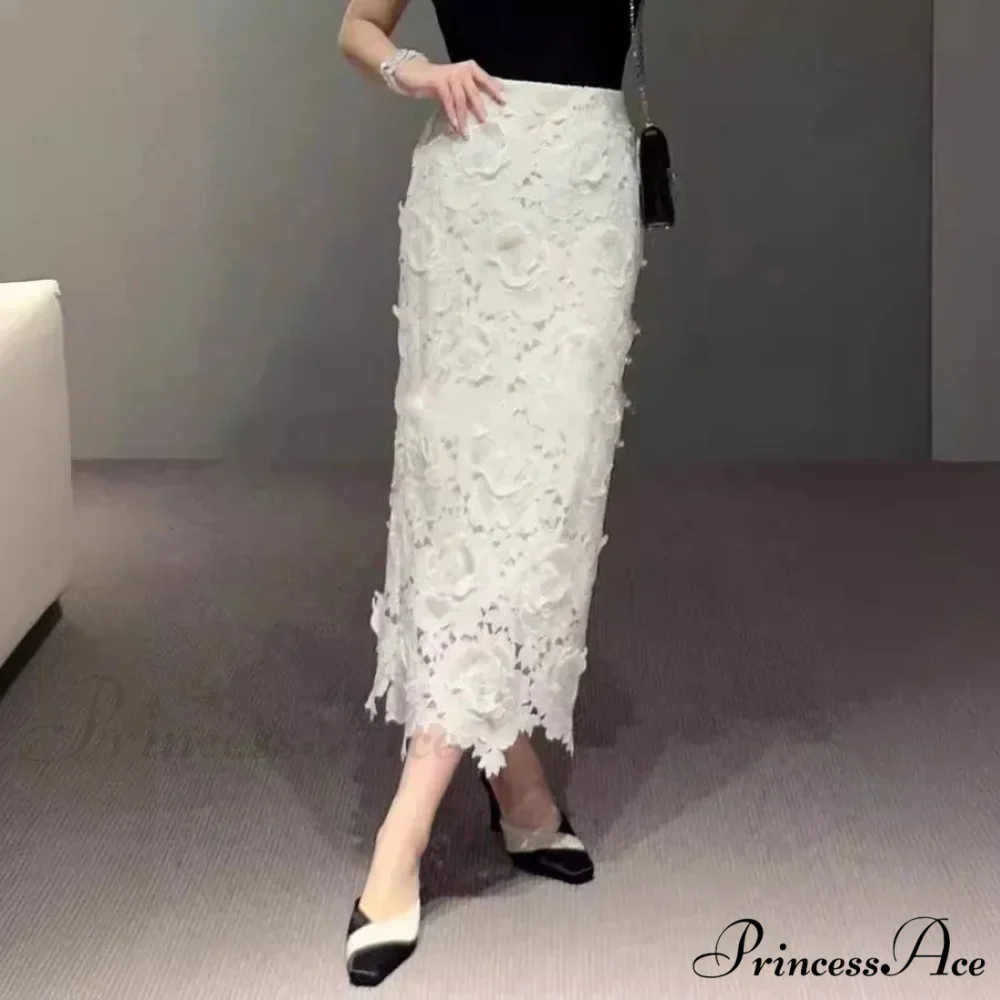 Stylish Lace Pencil Skirt for Women Work Cocktail Party - Image 2