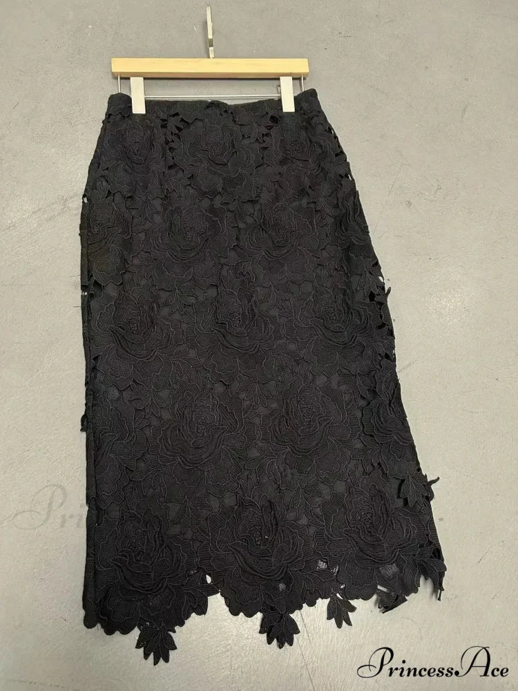 Stylish Lace Pencil Skirt for Women Work Cocktail Party - Image 4
