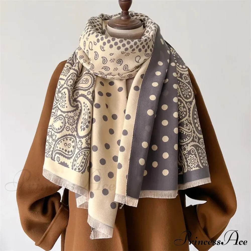 Stylish Pattern Pashmina Winter Scarf - Image 2
