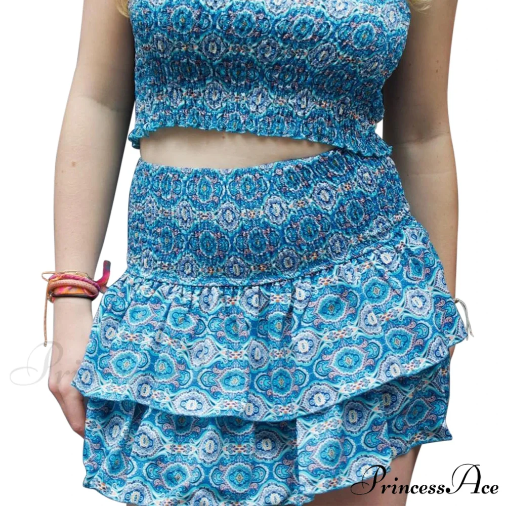 Stylish Printed Pleated Skirt - Image 10