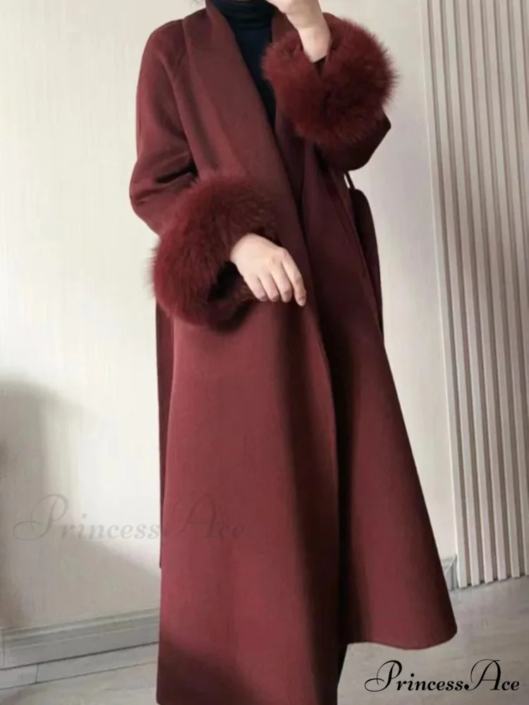 Stylish Tan Woolen Tops Overcoat - Image 3