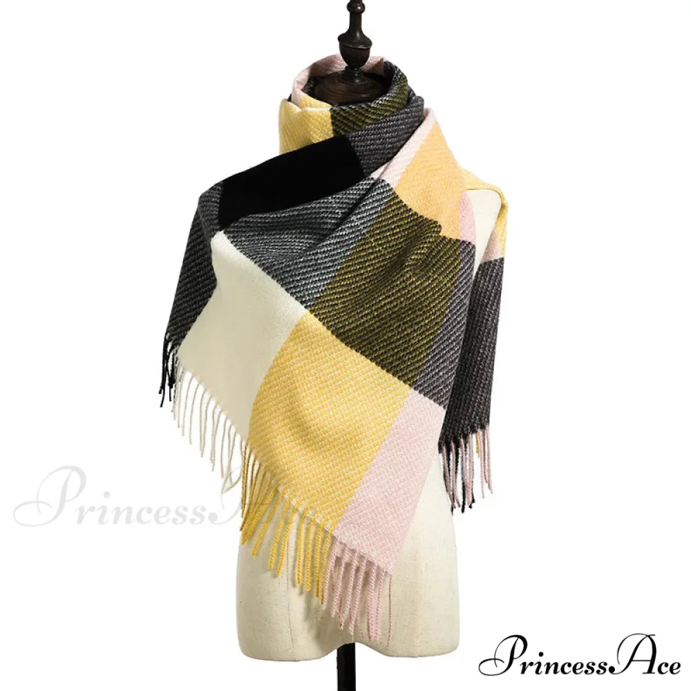 Stylish Tartan Cashmere Winter Scarf - Image 13