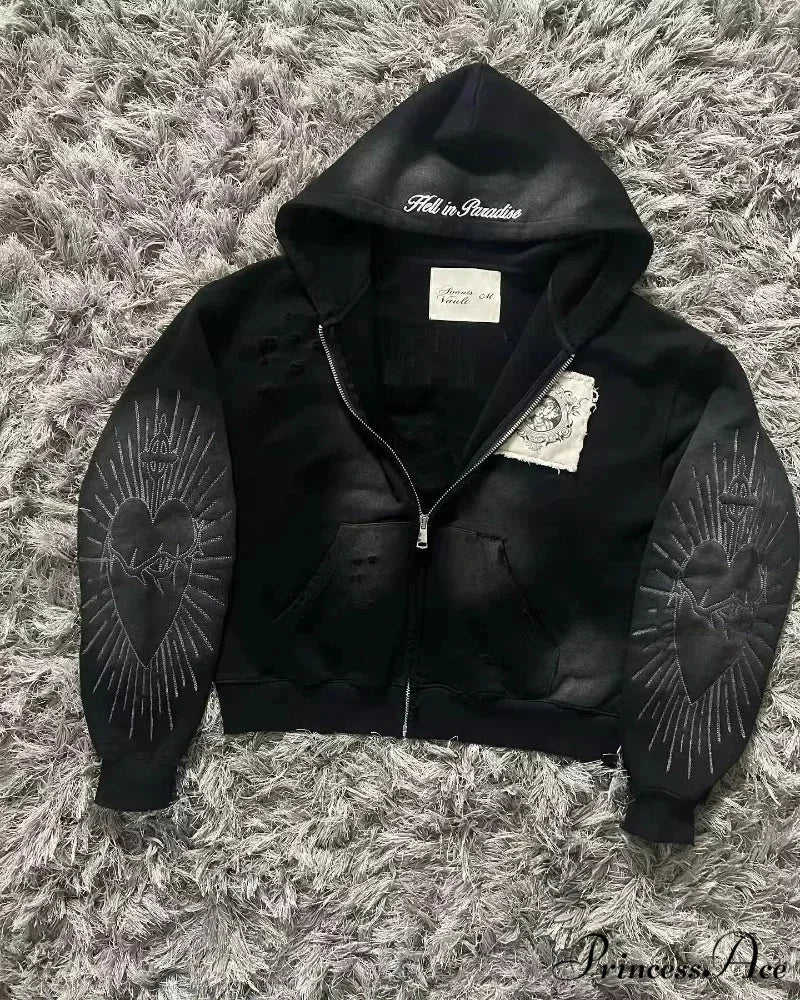 Stylish Trend Fleece Padded Zipper Hoodie - Image 10