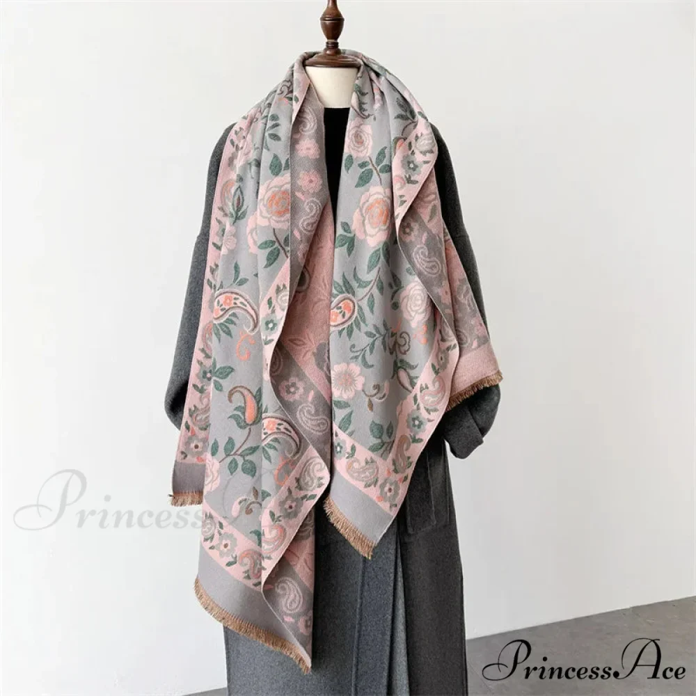 Stylish Winter Cashmere Pashmina Scarf - Image 4