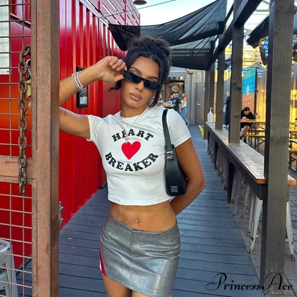 Stylish Y2k Dark Crop Top T-shirt - Image 5