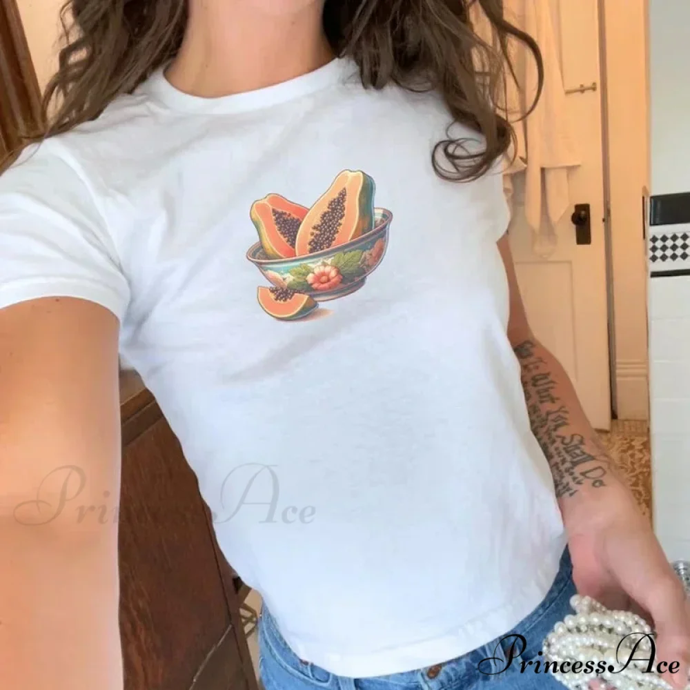 Summer Y2K Cherry Print T-shirt - Image 4