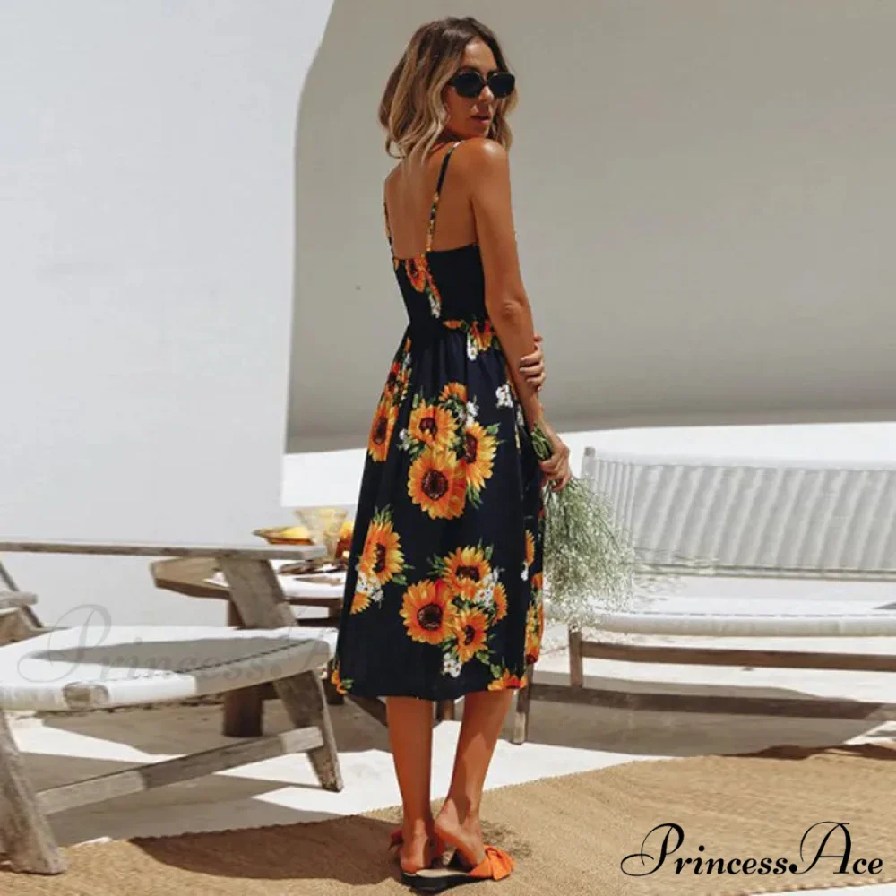 Suspend V-neck Sleeveless Floral Holiday Dress - Image 2