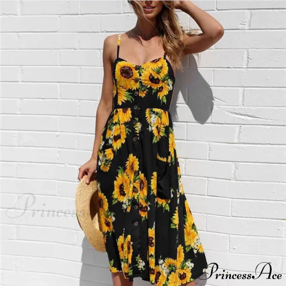 Suspend V-neck Sleeveless Floral Holiday Dress - Image 7
