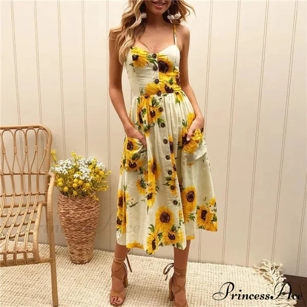 Suspend V-neck Sleeveless Floral Holiday Dress - Image 8
