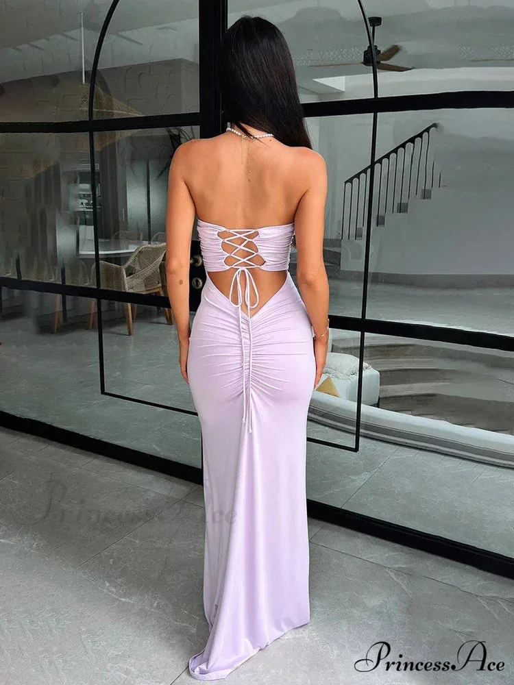 Svelte Bodycon Bandage Pleated Holiday Dress - Image 5