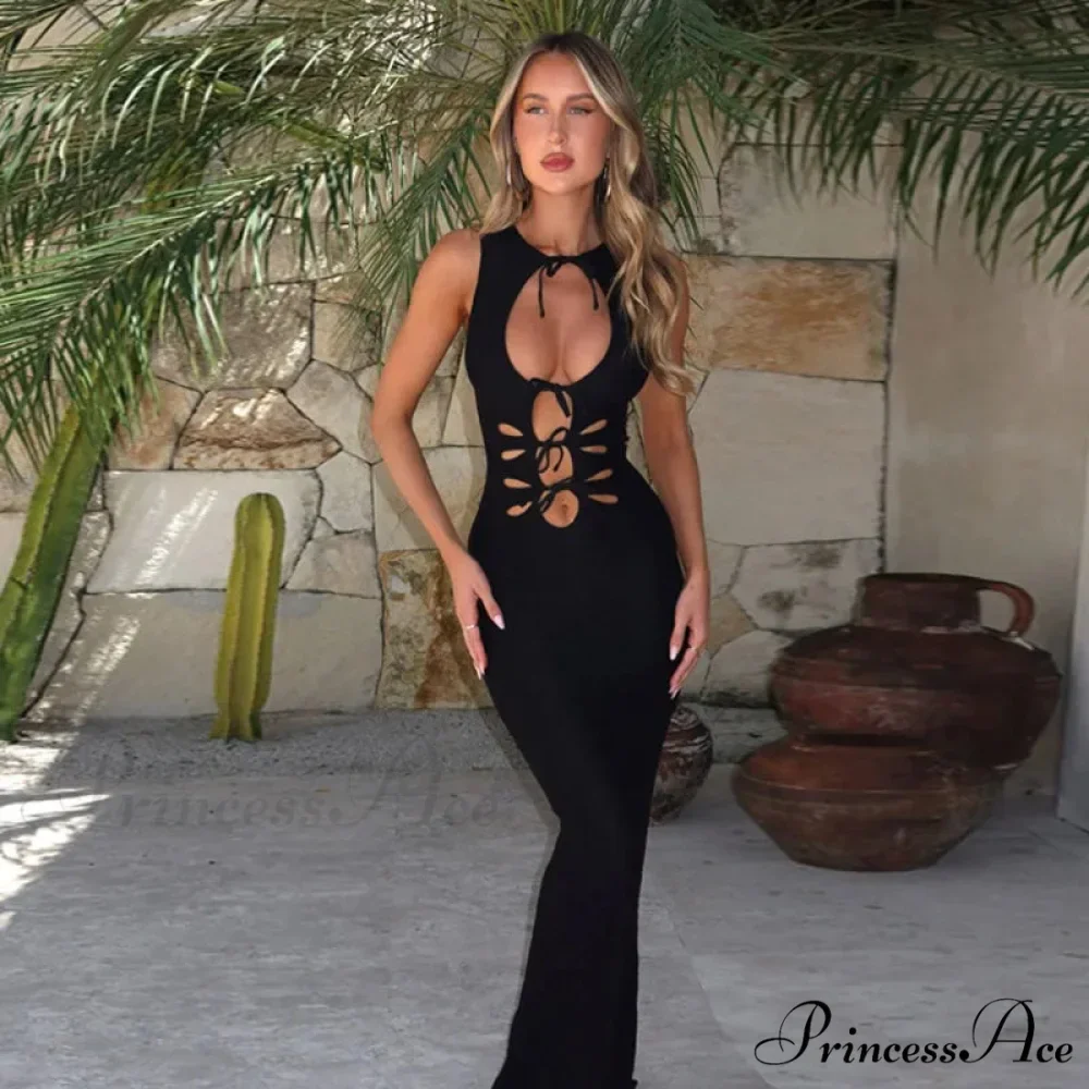 Svelte Bodycon Midi Long Holiday Dress - Image 4