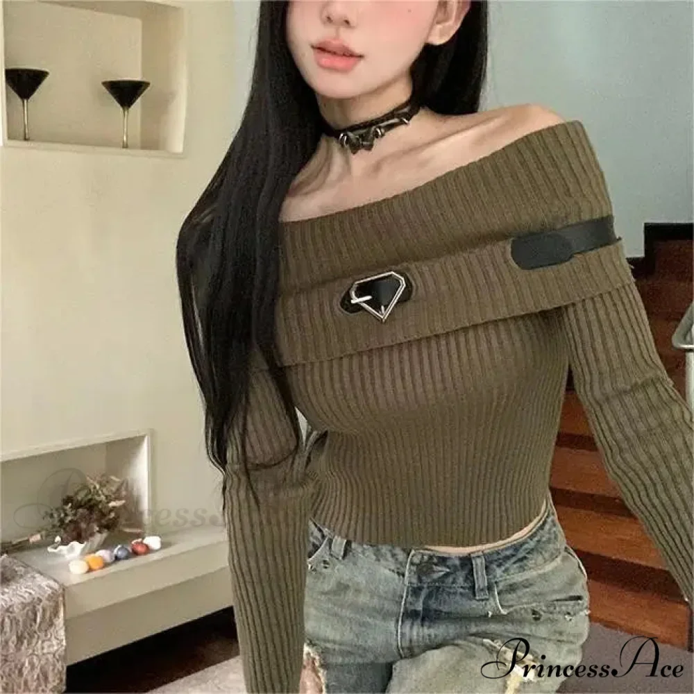 Sweet Off Shoulder Ribbed Crop Long Sleeve Slim Fit Knit Top
Modified Title: Charming Off Shoulder Ribbed Crop Long Sleeve Trim Fit Knit Top - Image 6