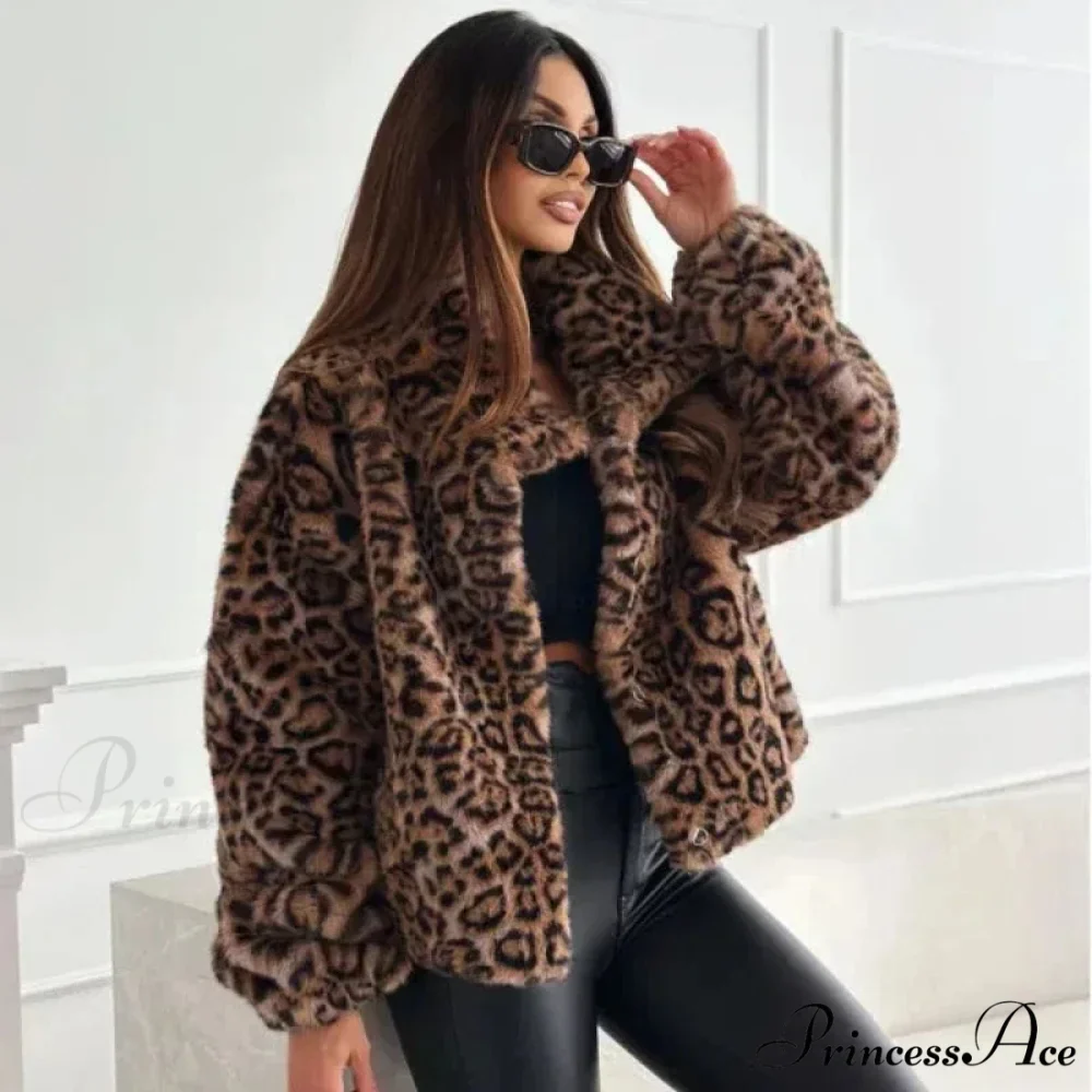 Synthetic Texture Cheetah Pattern Jacket - Image 3