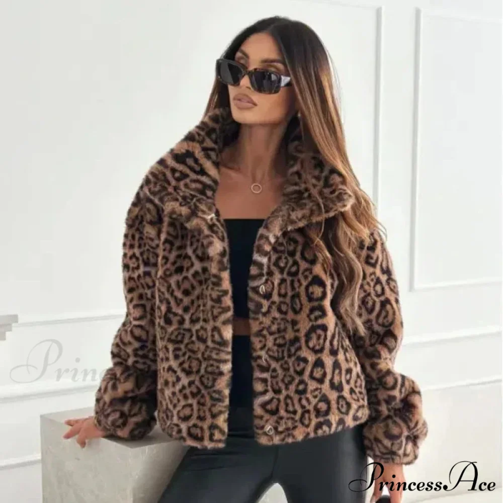 Synthetic Texture Cheetah Pattern Jacket - Image 6
