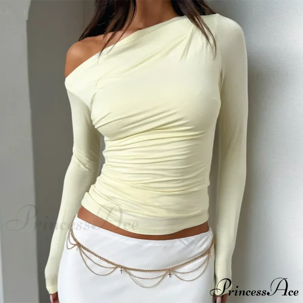Tailored Style Informal Bateau Neck Off Shoulder Trim Crop Knit Top - Image 5