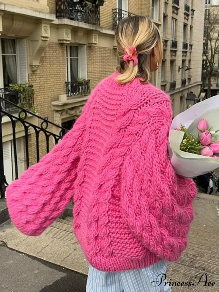 Tall Collar Broad Extended Sleeve Baggy Jumper - Image 6