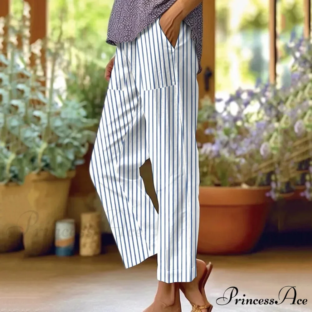 Tall Waist Baggy Fit Straight Trousers - Image 2