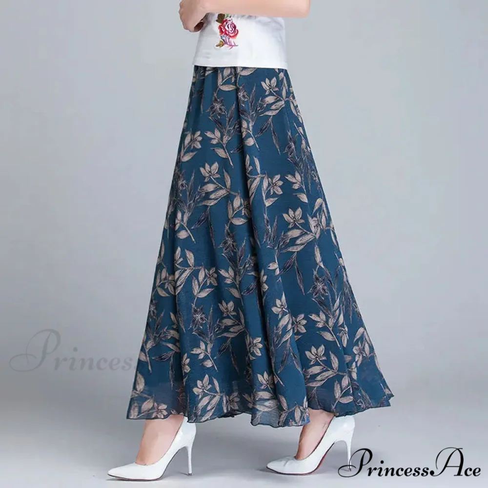 Tall Waist Stretchy Waist Midi Full Long Skirt 2024 - Image 3