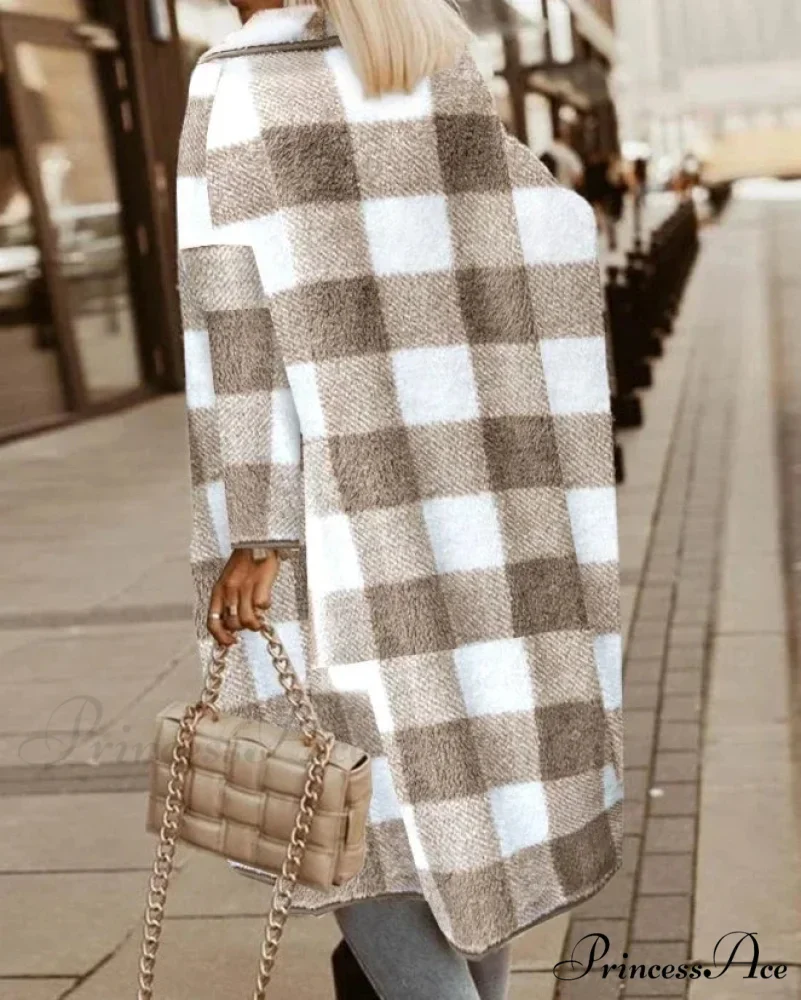 Teddy Lowered Collar Windproof Overcoat - Image 2