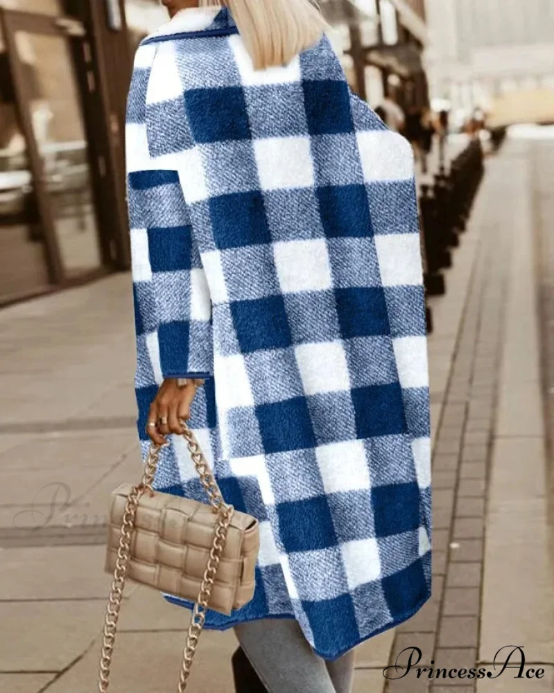 Teddy Lowered Collar Windproof Overcoat - Image 6