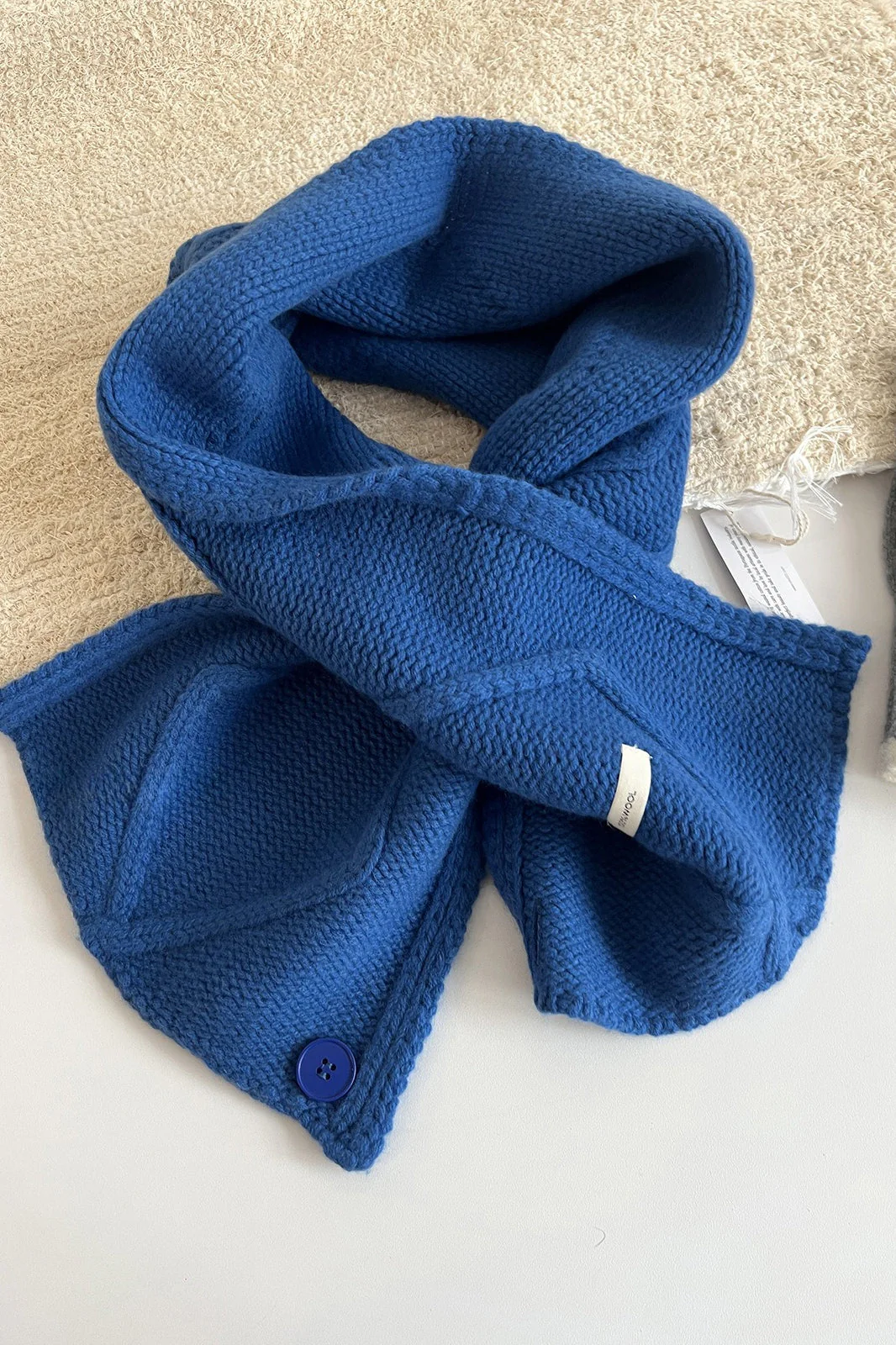 100% Wool Buttoned Convertible Scarf - Image 5