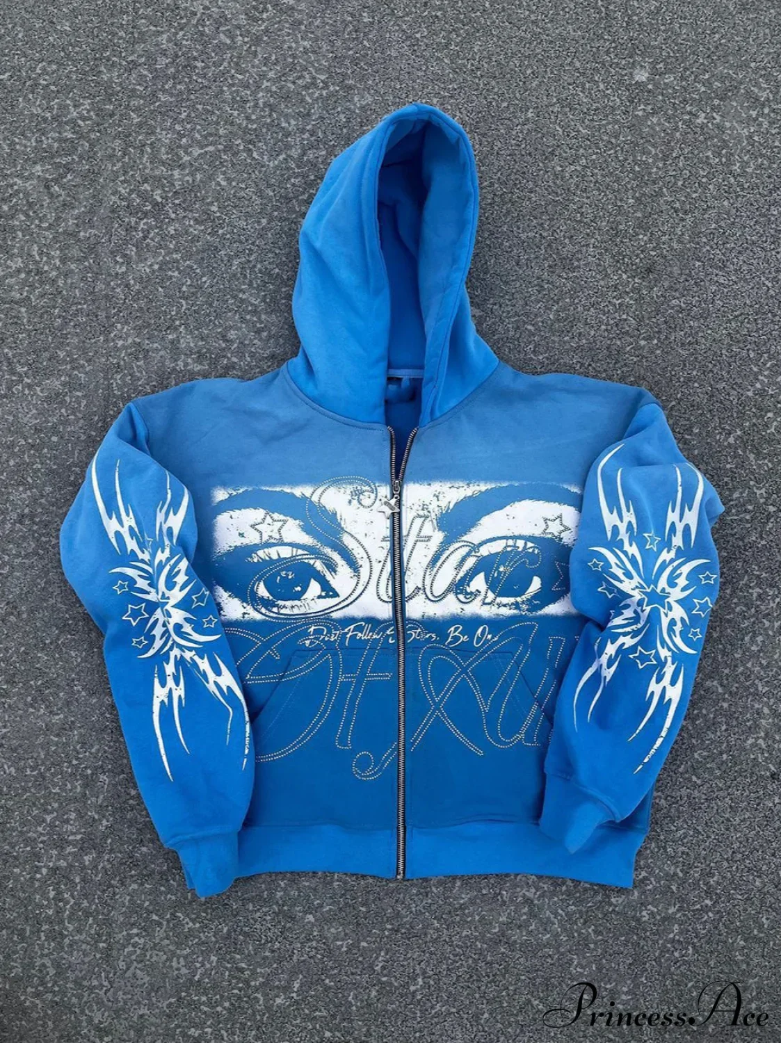 3D Print Vintage  Long Sleeve Zip Hoodie - Image 5