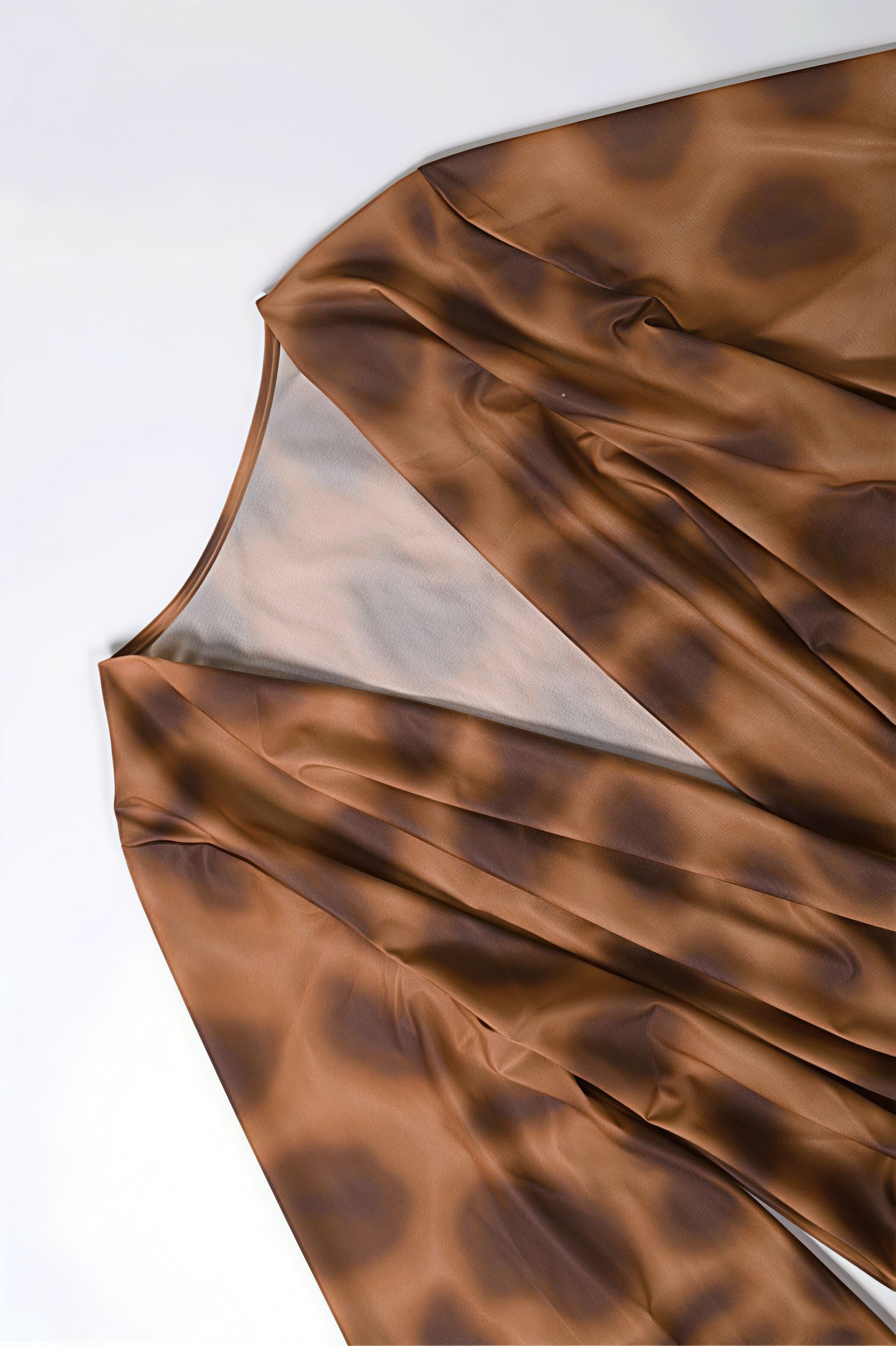Asymmetrical Cowl Neck Leopard Print Mini Dress - Image 5
