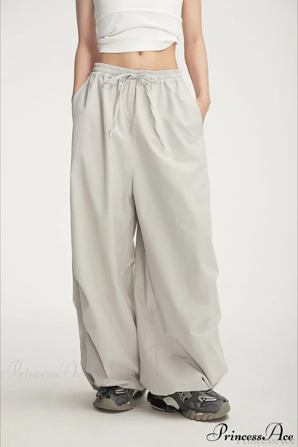 Athletic Stretchy Waist Relaxed Cargo Pants - Image 4