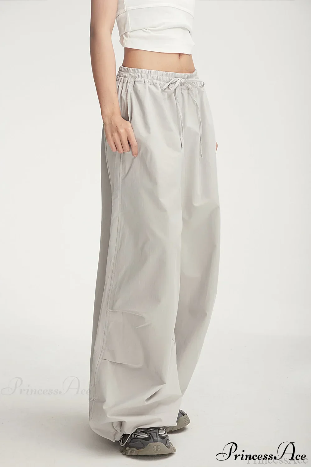 Athletic Stretchy Waist Relaxed Cargo Pants - Image 5